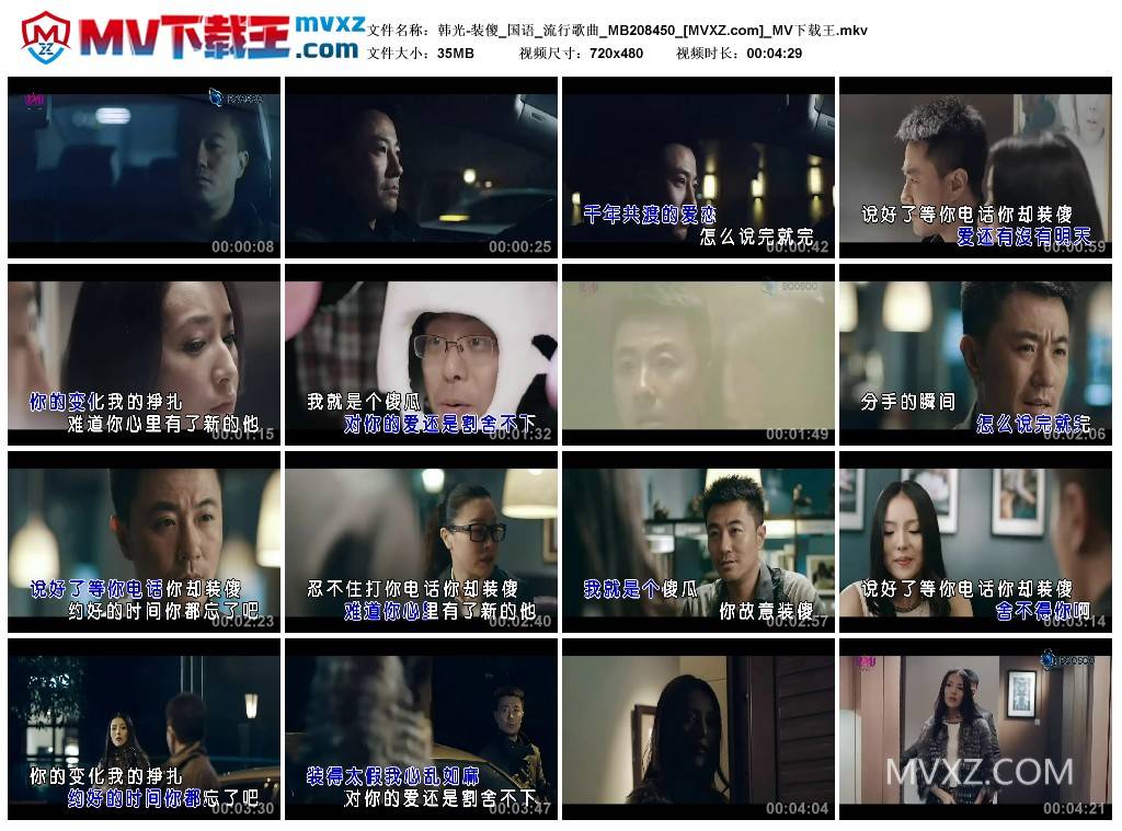 韩光-装傻_国语_流行歌曲_MB208450